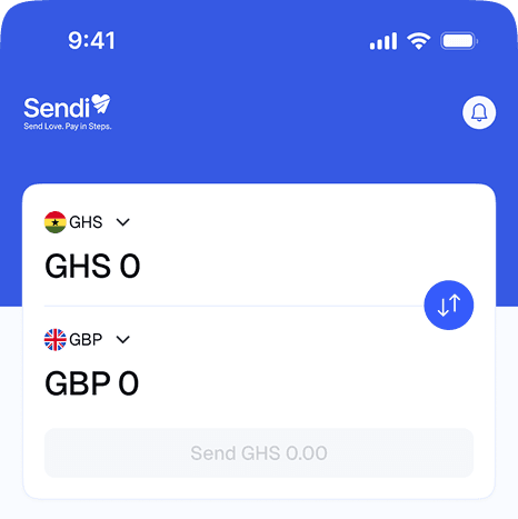 How Sendi works phone mockup